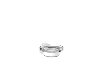 emco round Seifenhalter Glasteil klar, weiß, 433013900 433013900