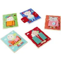 Eichhorn Lernspielzeug Lernbretter Textil (Set, 4-St)