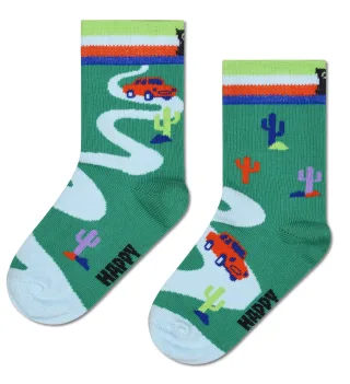 happy socks - Kids Car Sock Grün