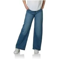 DENIMFY Relax-fit-Jeans Damen Jeanshose DFPaula Wide Leg Fit Denimhose mit Stetch