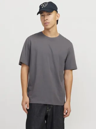 JACK&JONES - JJEORGANIC BASIC TEE SS O-NECK NOOS Castlerock - Gr. - S