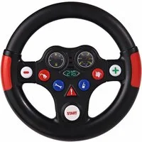 BIG Rutscherauto Outdoor Lenkrad Bobby Car Racing Sound Wheel schwarz 800056487