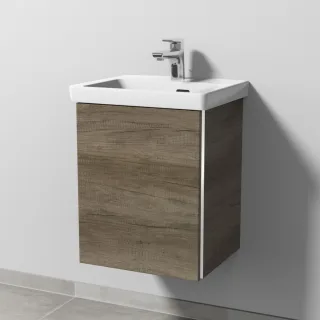 Sanipa 3way Waschtischunterbau zu Villeroy & Boch Subway 3.0 Waschtisch mit 1 Tür, Eiche-Nebraska BR84237