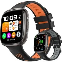 Forrlite Smartwatch Damen Herren, Touch Fitnessuhr mit Telefonfunktion Smartwatch (1,72 Zoll) Smart Watch Fitness Tracker Uhr mit Pulsmesser, Schlafmonitor Schrittzähler Musiksteuerung,Sportmodi, Aktivitätstracker, IP68 Wasserdicht Sportuhr für Gesch