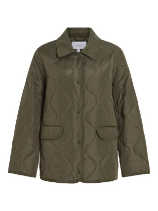 VILA - VITATE L/S QUILT DETAIL JACKET - NOOS Forest Night - Gr. - 40