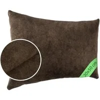 Kisska Dekokissen Kissenhülle MAGIC atmungsaktiv Velour Zierkissen Ambiente Dekorieren, Kissenüberzug ohne Füllung Meliert-Optik 50x30cm Einfarbig Dunkelbraun