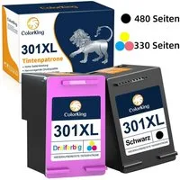 ColorKing 2PK für HP 301XL 301 XL deskjet 2540 envy 4502 4504 Tintenpatrone