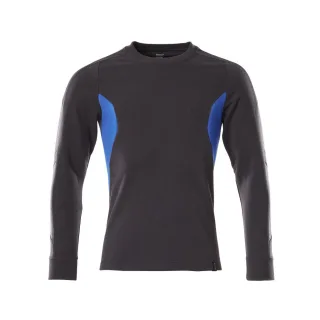 MASCOT Herren Sweatshirt ACCELERATE Schwarzblau / Azurblau S - 18384-962-01091-S