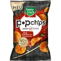 funny-frisch Knabberei, funny frisch Popchips Kartoffelsnack mit Red Paprika Style 80g