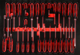 KS Tools Schraubendreher-Satz in Schaumstoffeinlage, 27-tlg - 811.1027