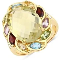 Rafaela Donata Fingerring gelbgold, aus Sterling Silber