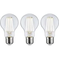 Paulmann LED-Leuchtmittel Eco-Line 3er Pack AGL 840lm 4W 3000K klar 230V, Warmweiß