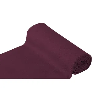 Rippen-Bündchenstoff "Comfort", aubergine