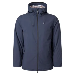 Aquascutum Active - Marineblaue Shell-Parkajacke mit mittlerer Größe