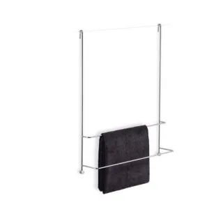Giese Server Badetuchhalter 11858-02 Befestigung an Glaswand, 2 Badetuchstangen