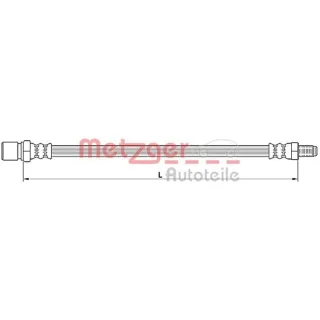 Metzger Bremsschlauch hinten Mitsubishi Lancer Outlander