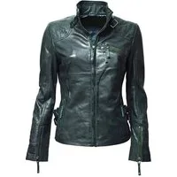 Zimmert Leather Lederjacke Amy (1-St) weiches Lammnappa Leder, Rot, Braun, Cognac, Schwarz
