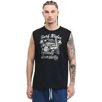 Ocean Pacific Muskelshirt Shorey Black / Ecru bedruckt