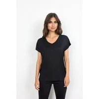 soyaconcept V-Shirt SC-MARICA 32 aus Viskosemischung mit Lyocell und Elasthan, Regular Fit