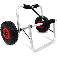 Clanmacy Transportwagen 1pcs Kajakwagen Bootswagen Kanuwagen Alu Rollwagen faltbar 80kg