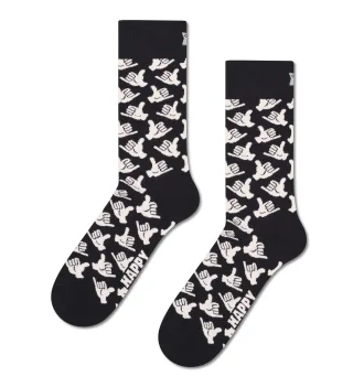 happy socks - Hang Loose Sock Schwarz - Gr. - 43.5