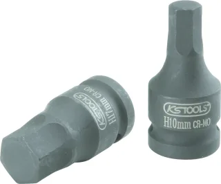 KS Tools 1/2" Kraft-Bit-Stecknuss, kurz - 911.0907