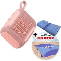JBL Set: GO 5 + Strandtuch Bluetooth-Lautsprecher (A2DP Bluetooth, Bluetooth, AVRCP Bluetooth, 4,8 W, Kompakter, wasserdichter und stoßfester Lautsprecher mit Strandtuch)
