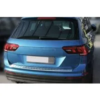RECAMBO Ladekantenschutz für VW TIGUAN II und ALLSPACE, ab 2016 Stoßstangenschutz, V2A rostfrei, Exklusive Optik, praktischer Schutz & perfekte Passform