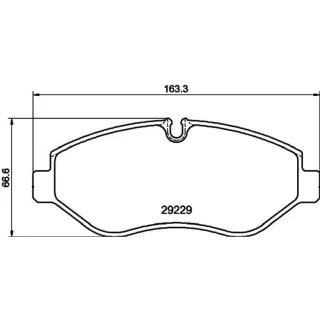Hella Bremsbel?ge vorne Iveco Daily 4 5 6