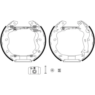 Hella Bremsbacken Fiat Sedici Suzuki Sx4