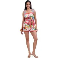 LIPSY Playsuit Lipsy Playsuit mit Gürtel und Bindedetail (1-tlg)