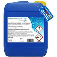 HERRLAN Poolpflege Aktivsauerstoff 12% im 5 Ltr. Kanister – Food Grade, - HERRLAN Qualität I Made in Germany