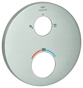 Grohe Rosette 49246 rund für THM-Fertigmontagesets supersteel, 49246DC0 49246DC0