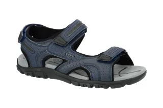 Geox Herren Sandalen U8224D S.STRADA in Navy/Dark Grey - atmungsaktiv & wasse...