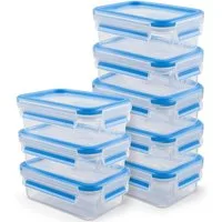 Emsa Frischhaltedose Clip&Close, Polyprophylen (PP), (Set, 8-tlg), Made in Germany, mikrowellengeeignet, (8 Dosen m. Deckel)