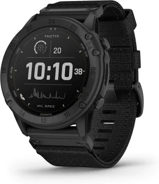 Garmin tactix Delta Solar [inkl. Silikonarmband schwarz] Kunststoffgehäuse schwarz