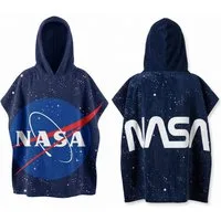 NASA Badeponcho NASA Space Center Kinder Poncho, Mikrofaser, Kapuze, ohne, Mikrofaser