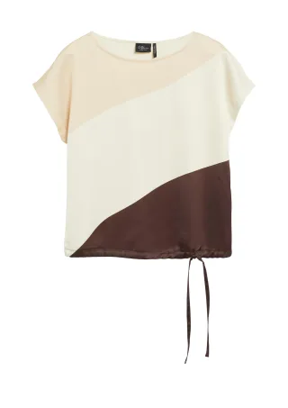 s.Oliver BLACK LABEL - T-Shirt braun/beige - Gr. - 40