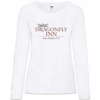 Urban Backwoods Langarmshirt D Inn Damen Langarmshirt Dragonfly Gilmore Rory Lorelai Sign Symbol (1-tlg) Logo Schild Kult Girls