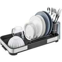 SONGMICS Trockenständer Abtropfgestell, Abtropfständer,Besteckhalter, Tassenhalter rostfrei, für Geschirr