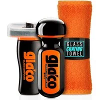 detailmate Soft99 Glaco Glass Compound Roll On Ultra Glaco Versiegelung Scheibenversiegelung (3 St), Glasversiegelung, Auto Scheibenversiegelung Set mit Tuch