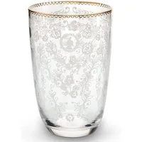 PiP Studio Cocktailglas Floral Clear Longdrinkglas 0,44l, Glas, Longdrink Glass Floral 440ml