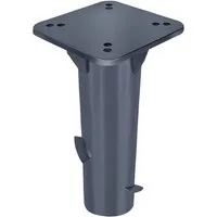 FIVMEN Schirmhalter Metall Universal Bodenplatte Schirmständer für Sonnenschirm,Dunkelgrau
