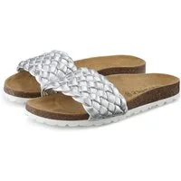 Vivance Mule, Sandale, offener Schuh, Sommerschuh, Pantolette NEU mit komfortablem Korkfußbett & weicher Innensohle aus Leder