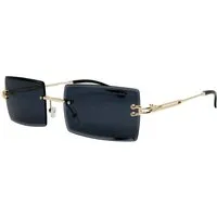 salazar.plus Sonnenbrille Randlos Rechteckig Unisex Rahmenlos Damen Herren leichte Brille