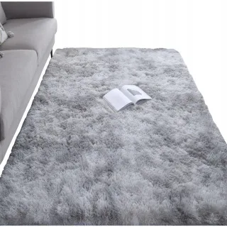 Rebiko Shaggy, Grau, Textil, Rechteckig, 100x150 cm, Teppiche & Böden, Teppiche, Hochflorteppiche & Shaggys
