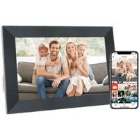 BBG Digitaler Bilderrahmen 10,1 Zoll WLAN mit Touchscreen Digitaler Bilderrahmen (25,65 cm/10.1 ", 1280 × 800 Pixel, 32 GB, IPS HD Display, Frameo App)