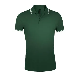 SOLS - "Pasadena" Poloshirt für Herren (Tannengrün/Weiß)