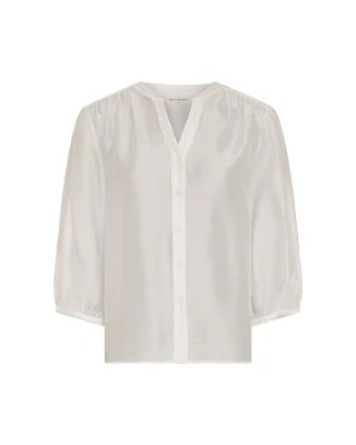 msch copenhagen - MSCHRamona Rikkelia 3 4 Shirt egret - Gr. - S
