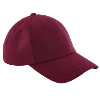 Beechfield Unisex Authentic 6 Panel Baseball Kappe (Burgunder)
